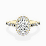 Classic Halo Cathedral Engagement Ring