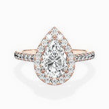 Classic Halo Cathedral Engagement Ring