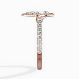 Classic Halo Cathedral Engagement Ring