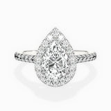 Classic Halo Cathedral Engagement Ring