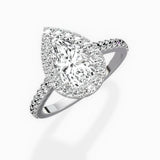 Classic Halo Cathedral Engagement Ring