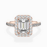 Classic Halo Cathedral Engagement Ring