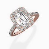 Classic Halo Cathedral Engagement Ring