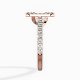 Classic Halo Cathedral Engagement Ring