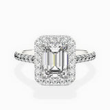 Classic Halo Cathedral Engagement Ring