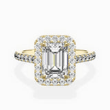 Classic Halo Cathedral Engagement Ring