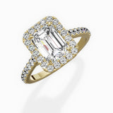 Classic Halo Cathedral Engagement Ring