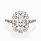 Classic Halo Cathedral Engagement Ring