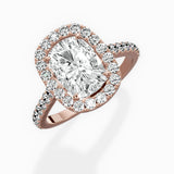 Classic Halo Cathedral Engagement Ring
