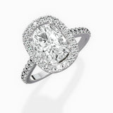 Classic Halo Cathedral Engagement Ring