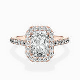 Classic Halo Cathedral Engagement Ring