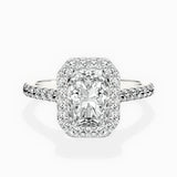 Classic Halo Cathedral Engagement Ring