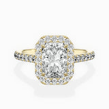 Classic Halo Cathedral Engagement Ring