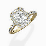Classic Halo Cathedral Engagement Ring
