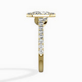 Classic Halo Cathedral Engagement Ring