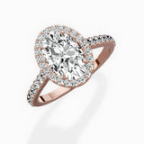 Classic Halo Cathedral Engagement Ring