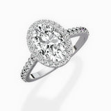 Classic Halo Cathedral Engagement Ring