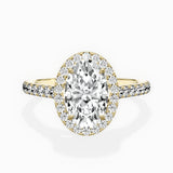 Classic Halo Cathedral Engagement Ring