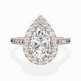 Classic Halo Cathedral Engagement Ring
