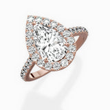 Classic Halo Cathedral Engagement Ring
