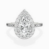 Classic Halo Cathedral Engagement Ring