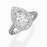 Classic Halo Cathedral Engagement Ring