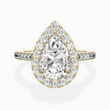 Classic Halo Cathedral Engagement Ring