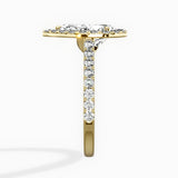 Classic Halo Cathedral Engagement Ring
