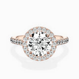 Classic Halo Cathedral Engagement Ring