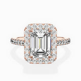 Classic Halo Cathedral Engagement Ring