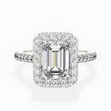 Classic Halo Cathedral Engagement Ring