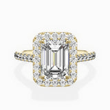 Classic Halo Cathedral Engagement Ring