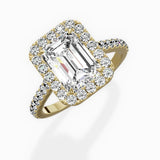 Classic Halo Cathedral Engagement Ring