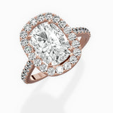 Classic Halo Cathedral Engagement Ring