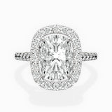 Classic Halo Cathedral Engagement Ring