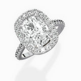 Classic Halo Cathedral Engagement Ring