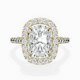 Classic Halo Cathedral Engagement Ring