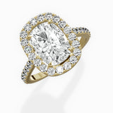 Classic Halo Cathedral Engagement Ring