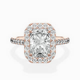 Classic Halo Cathedral Engagement Ring