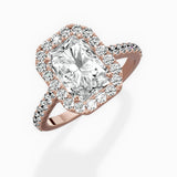 Classic Halo Cathedral Engagement Ring