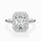 Classic Halo Cathedral Engagement Ring