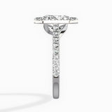 Classic Halo Cathedral Engagement Ring