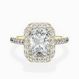 Classic Halo Cathedral Engagement Ring