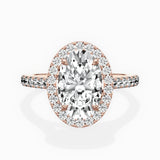 Classic Halo Cathedral Engagement Ring
