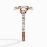 Classic Halo Cathedral Engagement Ring