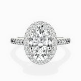 Classic Halo Cathedral Engagement Ring