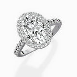 Classic Halo Cathedral Engagement Ring