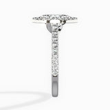 Classic Halo Cathedral Engagement Ring