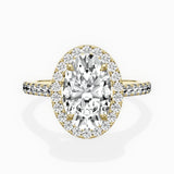 Classic Halo Cathedral Engagement Ring