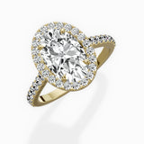 Classic Halo Cathedral Engagement Ring